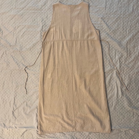 90s Linen Cottage Core Dress - Picture 5 of 5